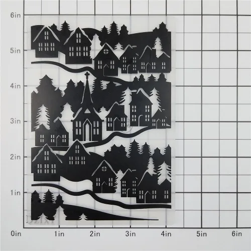 Miniatura 2 de DzIxY Carpetas en relieve de plástico para árbol de casas para tarjetas suministros de bricolaje papel 3D plantillas de álbumes de recortes álbum 33