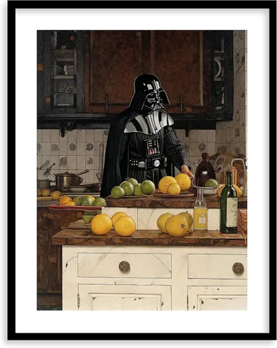 Miniatura 33 de Impresiones de Arte para Cocina de Star Wars - Impresión Giclée de Arte Fino Premium - Póster de Impresión Estético de Darth Vader Boba Fett Yoda