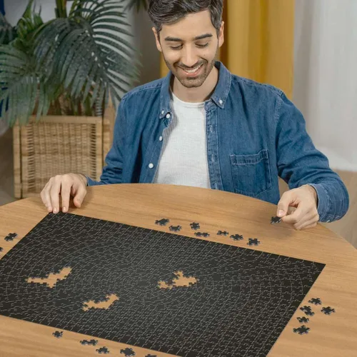 Miniatura 4 de Ravensburger - Krypt Black - Rompecabezas de 736 piezas - Un verdadero desafío de rompecabezas - Solo una pizca de cambio de color degradado negro