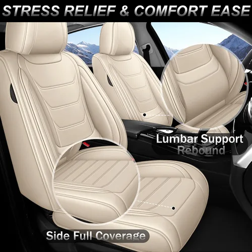 Miniatura 4 de Fundas de asiento de cuero para Toyota RAV4 1999-2026, transpirables, impermeables, elegantes, accesorios interiores de automóviles