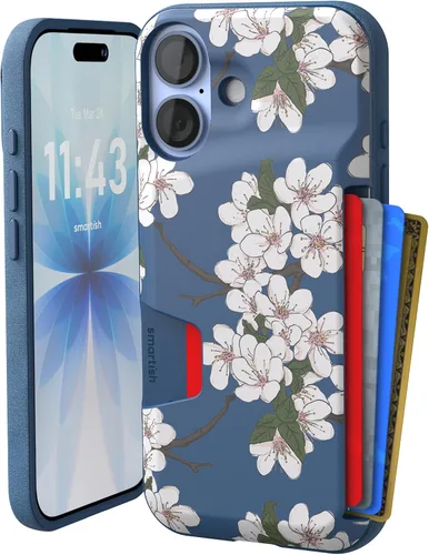 Miniatura 36 de Smartish - Funda tipo cartera para iPhone 11, diseño de cartera volumen 1 [delgada + protectora] con tarjetero - probada para caídas con ranura