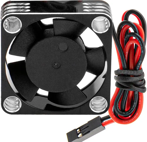 Miniatura 7 de ShareGoo Motor sin escobillas de aleación ESC Ventilador de refrigeración disipador de calor 28000RPM 1.181x1.181 in JST Plug para 1/8 1/10 1/12 RC
