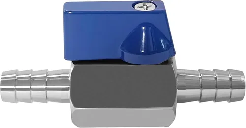 Miniatura 4 de Beduan Válvula de Bola con Púa de 3/8" de Acero Inoxidable 304 Mini Válvula de Cierre para Manguera de Diámetro Interno 3/8" Agua Gas Combustible