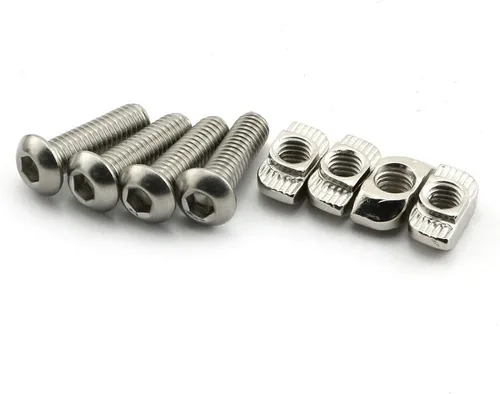 Miniatura 5 de Paquete de 2 manijas de aleación de aluminio negro rectangular industrial para accesorios de perfil de extrusión de aluminio serie 20, 3.543 in