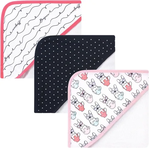Miniatura 26 de Hudson Baby Toallas unisex con capucha de algodón para bebé, unicornio rosa, talla única