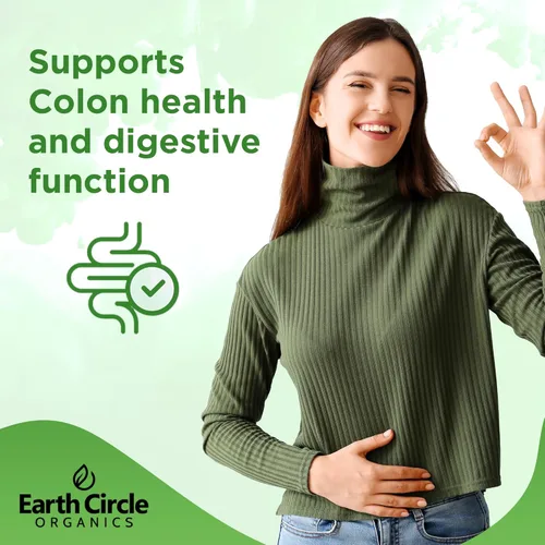 Miniatura 5 de Earth Circle Organics Chlorella en polvo orgánico Vegano, Kosher, pared celular rota, alto en proteínas, fibra y clorofila Algas súper verdes