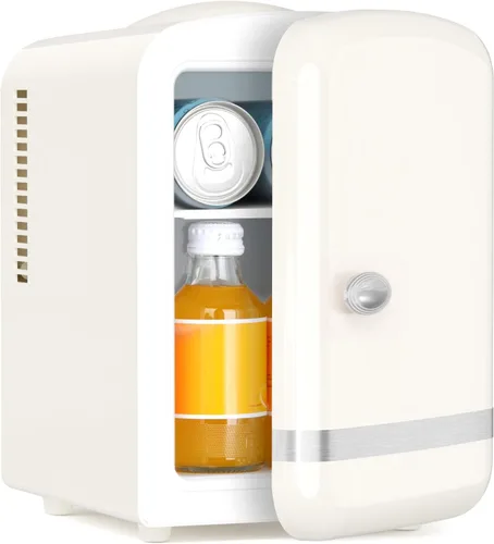 Miniatura 8 de Antarctic Star Mini refrigerador de maquillaje 4L con espejo para dormitorio, automóvil, oficina y dormitorio, enfriador pequeño portátil para Negro