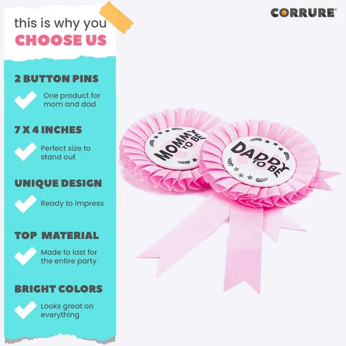 Miniatura 3 de CORRURE Botones de la ducha del bebé Pins 2
