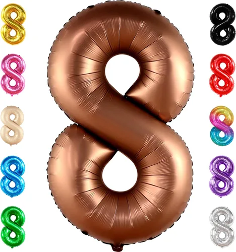 Miniatura 59 de Globo gigante plateado del número 0 de 40 pulgadas – Globo Mylar del número 0 Globo plateado 0 para decoraciones de fiesta Globo plateado