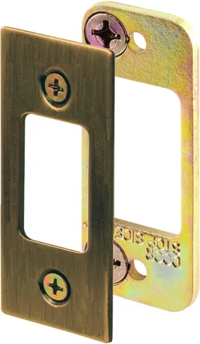 Prime-Line E 2480 - Cerradura de seguridad para cerrojo de seguridad, 2-3/4 pulg., acero, latón antiguo (paquete individual)