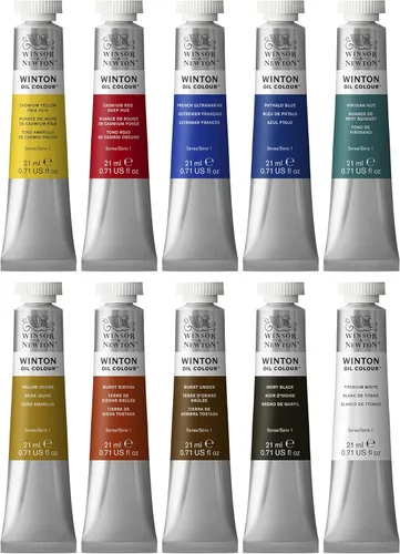 Miniatura 4 de Winsor & Newton Pintura al óleo Winton, juego de 10 tubos de 21 ml