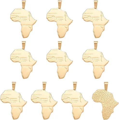 Miniatura 4 de Dijes colgantes de acero inoxidable surtidos de metal para manualidades, collares, pulseras, aretes, llaveros, fabricación de joyas, Acero