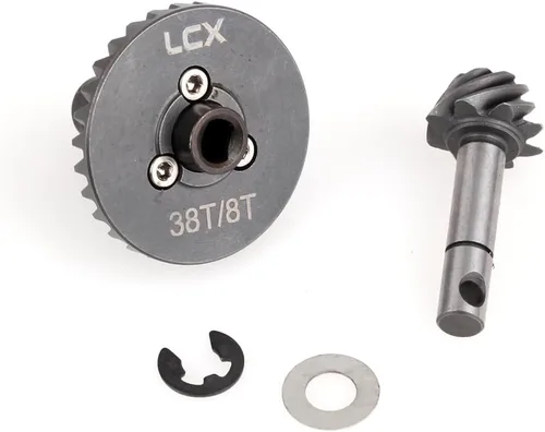 Miniatura 2 de LCX Carreras 1/10th RC Crawler Car Heavy Duty AR44 Bevel Gear Set 30T/8T para Axial SCX10 II 90046 90047 SCX10 III Capra UTB, actualizaciones Piezas