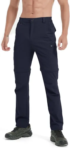 Miniatura 43 de Pantalones de senderismo para hombre, convertibles, con cremallera, ligeros, impermeables, de secado rápido, pesca al aire libre, viajes, safari