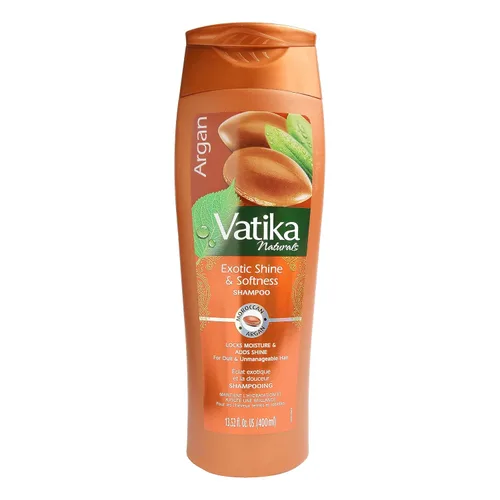 Dabur Vatika Naturals Champú para Mujeres - Limpiador Nutritivo, Fortalecedor y Hidratante para Todo Tipo de Cabello, Incluye Cabello Rizado y
