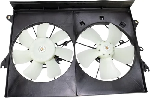 Miniatura 60 de TRQ Conjunto de ventilador de refrigeración dual del radiador compatible con Toyota Highlander 2008-2013 TO3115155