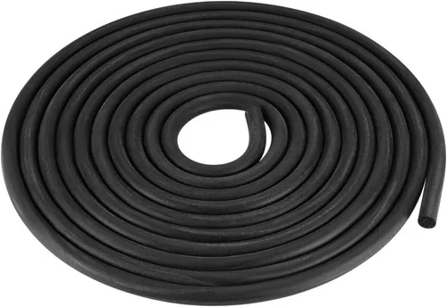 uxcell Burlete de Sello de Goma de Espuma 6mm de Diámetro 3 Metros de Largo Negro