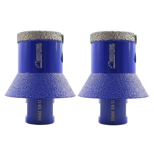 Miniatura 10 de SHDIATOOL Brocas de núcleo de perforación de diamante, sierra de agujero de 1 pulgada para azulejos de porcelana para biselado biselado mármol
