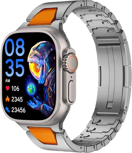 Miniatura 10 de Correa de metal compatible con correas de Apple Watch de 1.929 in, 1.811 in, 1.772 in, 1.732 in, 1.654 in, 1.614 in, 1.575 in, 1.496 in