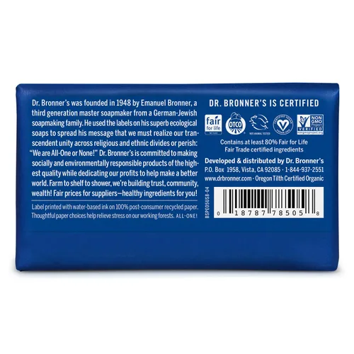 Miniatura 3 de Jabones mágicos Dr. Bronner’s, jabón de Castilla puro, Menta de cáñamo, todo en uno, barras de 5 onzas (paquete de 6), Peppermint