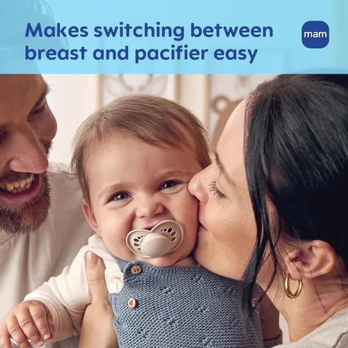 Miniatura 5 de MAM Chupete mate original para bebé, forma de pezón que ayuda a promover un desarrollo oral saludable, estuche esterilizador, 6-16 meses