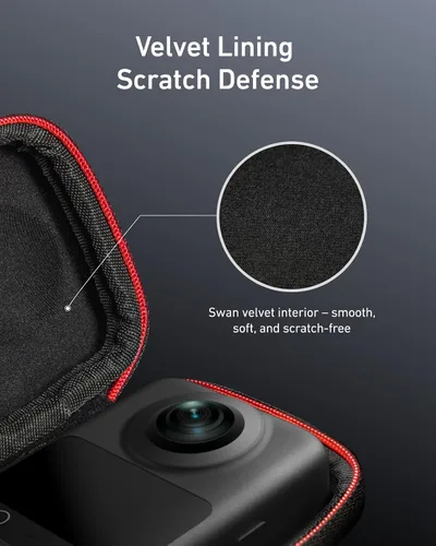 Miniatura 7 de TELESIN Osmo 360 - Funda de transporte para DJI Osmo 360, bolsa de almacenamiento pequeña portátil, funda protectora, protector de viaje con correa