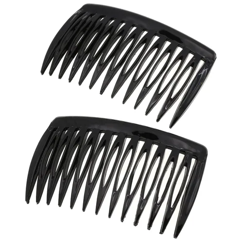 Miniatura 17 de Camila Paris CP3109 - Peine lateral francés para el cabello, pequeño, curvado, beige, con torsión francesa, decorativo, pinzas de sujeción fuerte