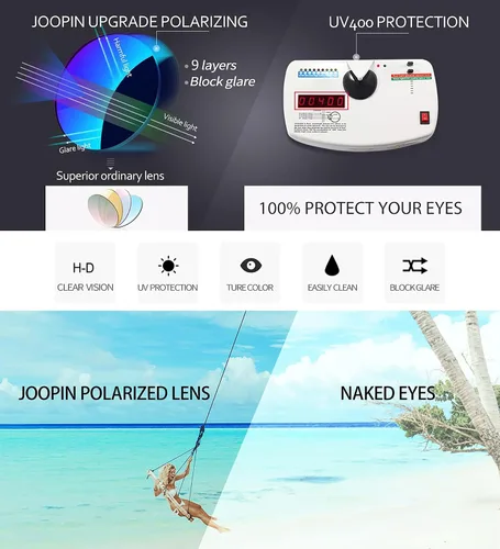 Miniatura 120 de Joopin Lentes de sol de gran tamaño para mujer, polarizados, grandes, para conducción, protección UV, grandes sombras