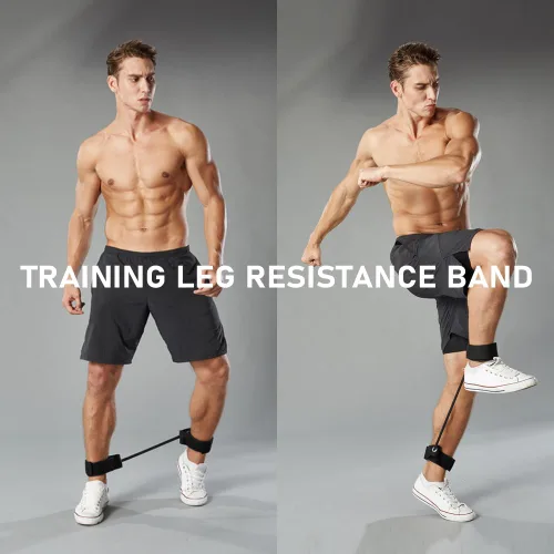 Miniatura 2 de Banda de resistencia para piernas de entrenamiento, cuerda elástica para fortalecer los músculos de las piernas, aumentar la velocidad y la longitud