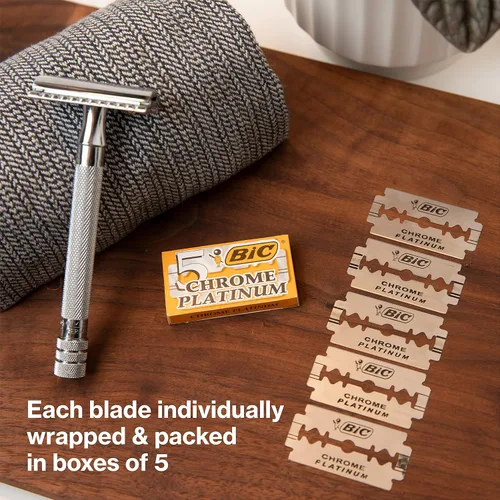 Miniatura 2 de BIC Cuchillas individuales desechables de doble filo cromado platino (paquete de 100)
