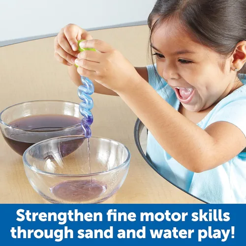 Miniatura 8 de Learning Resources Juego de motricidad fina de arena y agua, juguetes para ansiedad, juego de cubo de agua, herramientas de juegos esenciales