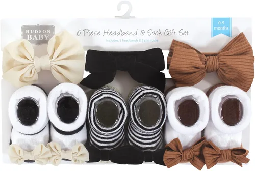Miniatura 2 de Hudson Baby Conjunto de regalo de diadema y calcetines para niña