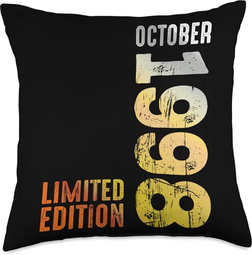 Miniatura 4 de Since October 1998 Retro 1998 Vintage 1998 October Throw Pillow