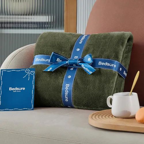 Miniatura 7 de Bedsure GentleSoft Manta de Tiro de Vellón Verde Oliva - Mantas de 300GSM para Sofá, Sillón, Cama, Suaves y Ligeras de Felpa Acogedoras para Niños