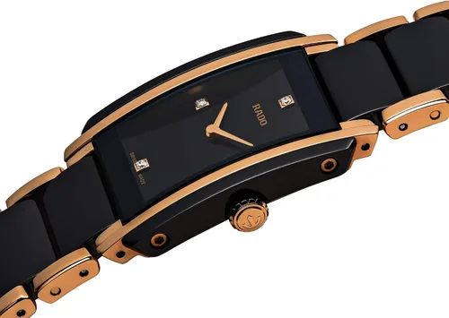 Miniatura 2 de Rado Reloj de cuarzo suizo con diamantes integrales para mujer Negro - Movimiento de cuarzo