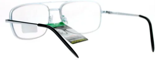 Miniatura 4 de SA106 Gafas de lectura progresivas con marco metálico rectangular Multi 3 Focus plateado