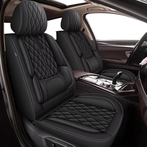 Miniatura 11 de YORKNEIC Fundas de asiento delantero de automóvil para BMW X1 para 2013-2022: fundas de asiento delantero de automóvil de cuero transpirable