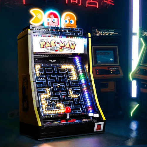 Miniatura 4 de Kit de luz mejorado compatible con Lego Icons PAC-Man Arcade Building Blocks Model, decoración de luces compatible con Lego 10323