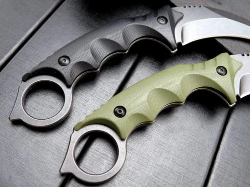 Miniatura 4 de Gtkii Cuchillo de garra Gtk111, hoja de acero D2, mango antideslizante G10, funda Kydex, afilado, campamento al aire libre, caza, herramienta EDC