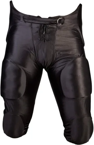 Martin Sports - Pantalones deportivos de fútbol juvenil con almohadillas, juego de 7 almohadillas integradas, color negro (XXS)
