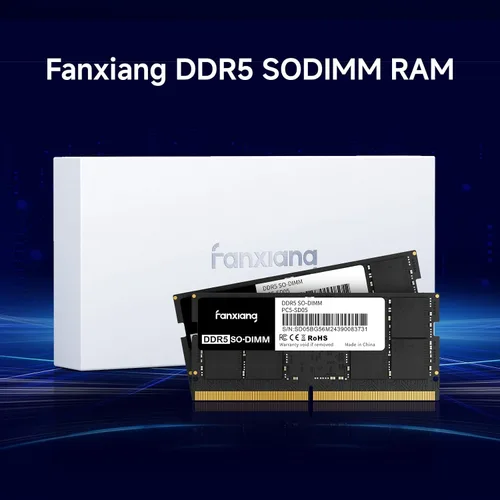 Miniatura 5 de fanxiang SODIMM DDR5 4800 MHz RAM 64 GB Kit (2 x 32 GB), CL40 1.1V SODIMM 262 Pin Módulo de memoria para portátil, memoria para un mejor rendimiento