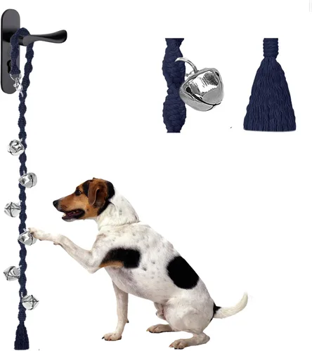 Miniatura 13 de Campanas de Perro para Salir al Aire Libre y Entrenamiento de Orinal para Cachorros, Campana de Puerta de Perro Ajustable para Ir al Baño, Hecho a