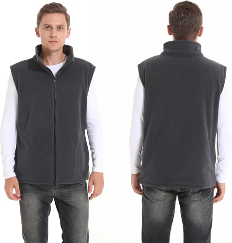 Miniatura 2 de LISAJOEJ Chaleco de forro polar térmico para hombre con batería recargable incluida ropa calefactada para caza motocicleta golf