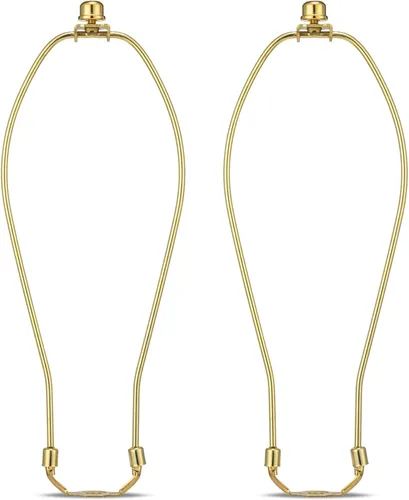 Miniatura 15 de Juego de 2 soportes desmontables para arpa de lámpara de 7 pulgadas para lámparas de mesa y de pie, soporte resistente para pantalla de lámpara