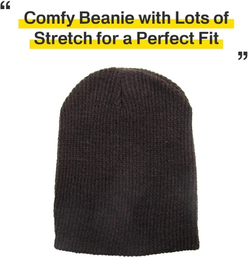 Miniatura 49 de KBETHOS Cómoda colección de gorros suaves y holgados de algodón de punto acrílico para invierno, cálido sombrero de esquí holgado unisex varios