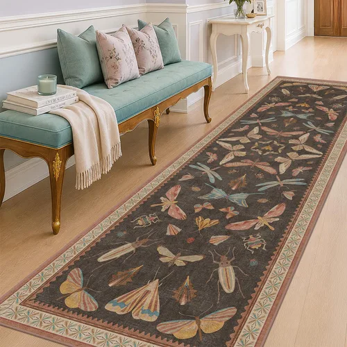 Miniatura 49 de Hazo Haus Alfombra de Baño Bohemia Lavable 2x3, Alfombras Pequeñas para Cocina, Tocador, Puerta Principal Entrada Interior, Antideslizante Pelo Bajo
