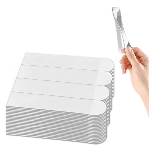 Miniatura 12 de 100 tiras transparentes para colgar cuadros, adhesivo invisible de repuesto para póster, resistente para colgar en la pared, sin daños, cinta