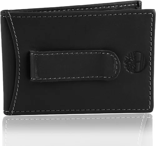 Miniatura 31 de Timberland Cartera delgada de cuero con bolsillo frontal para tarjetas de crédito para hombre