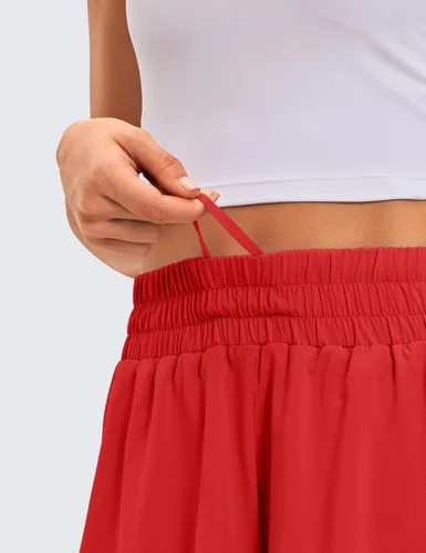 Miniatura 36 de CRZ YOGA Pantalones cortos de correr 2 en 1 para mujer, cintura alta, secado rápido, para atletismo, gimnasio, descanso, entrenamiento, lindas