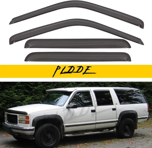 Miniatura 64 de Protectores de lluvia compatibles con modelos Trailblazer/GMC Envoy 2002-2009 para 5 pasajeros, visera de ventana lateral, deflector de viento